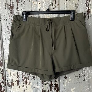 ZYIA Dark Olive Women's Athletic Shorts